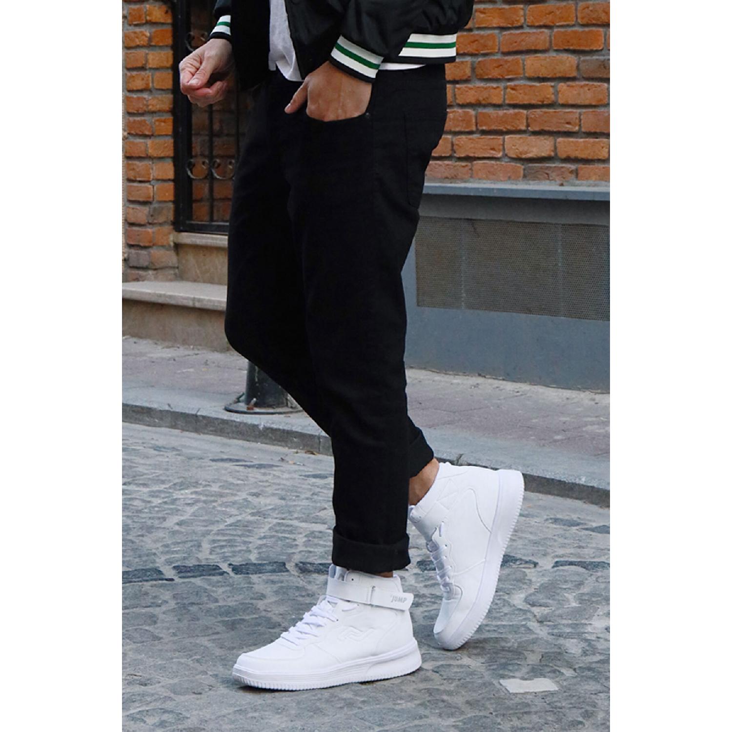 

16309 Високі білі чоловічі кросівки Зимове зручне спортивне взуття 43 білий