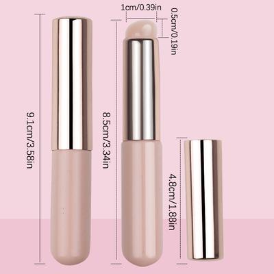 Silicone Lip Brush Angled Concealer Makeup Brush Tool Portable Round Head Like Fingertips Q Soft Lipstick Brush Concealer Brush