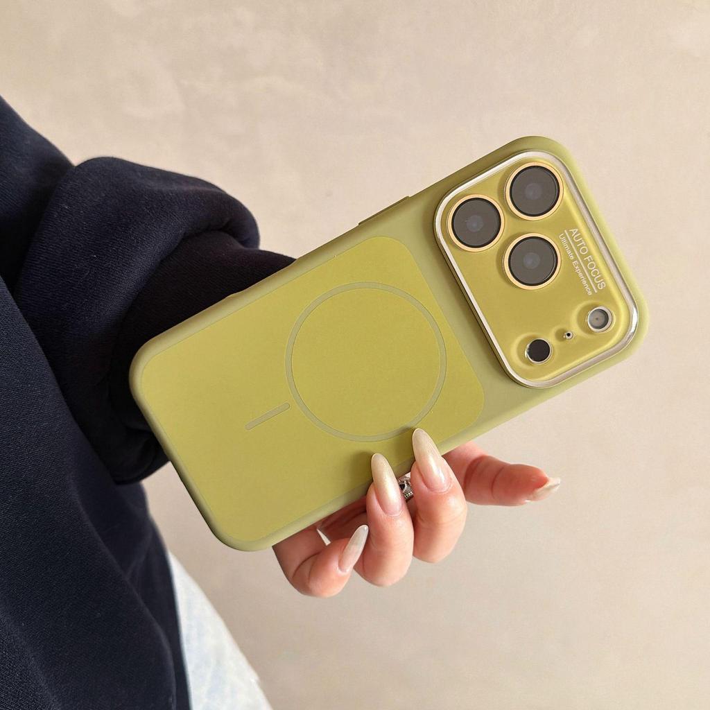 Silicone Magnetic Ring Case for iPhone 17 Pro Max with Apple 16 Large Window Protection