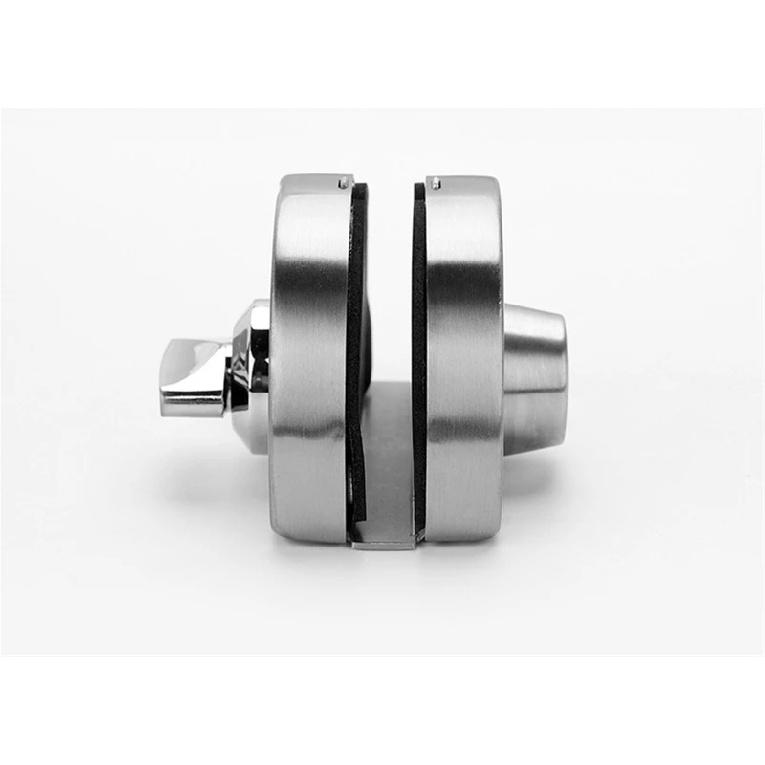 1 Set Double Open Glass Door Lock Stainless Steel Double Bolt Sliding Door Lock Office Glass Door Security Lock Home Hardware