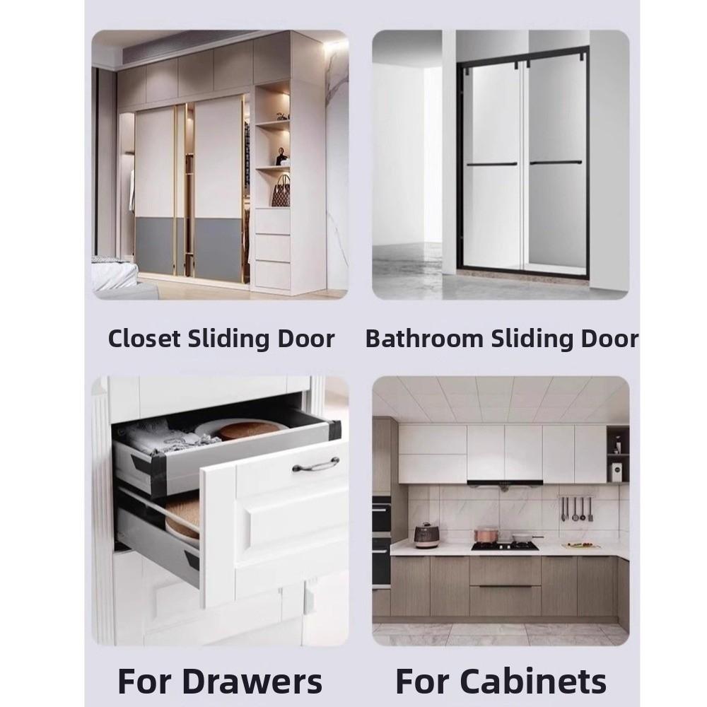 5Set Ultra-Thin Cabinet Catches Strong Magnetic Drawer Magnet Catch Hidden Door Closer Kitchen