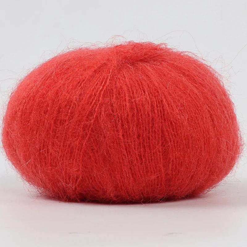 25g/Ball Mohair Hand-woven Diy Material Package Yarn Crochet Skin-Friendly Baby Wool Thread for Knitting Wool Sweater Shawl Yarn