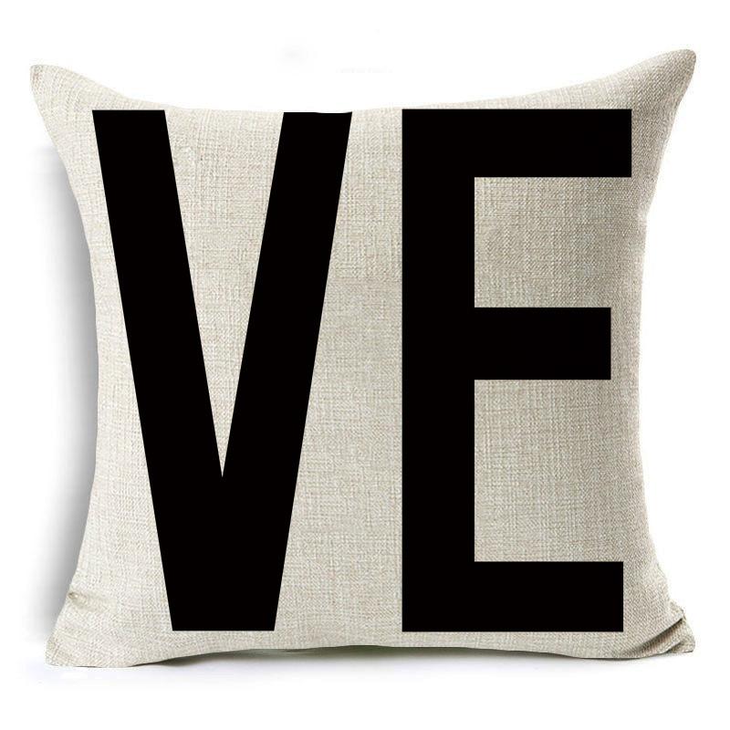 

Valentine s Day Love Linen Pillowcase Wedding Red Gift Pillow Cushion Cover Romantic Side Sleeping 45*45cm