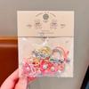 10Pcs Hair Ropes High Elasticity Imitation Pearl Decor Bow Shape Hair