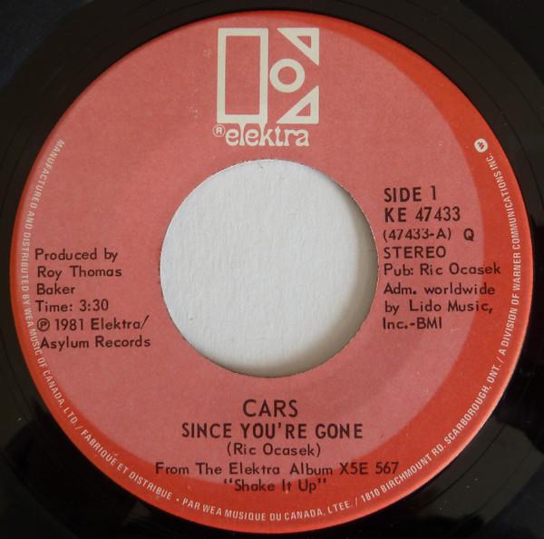 

7inch Record CARS - Since You re Gone KE47433 Elektra 1981 Canada Rock Used
