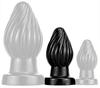 Spiral Plug M 9 X 4.5cm Black - DarkSil - SILICONE ANAL PLUG