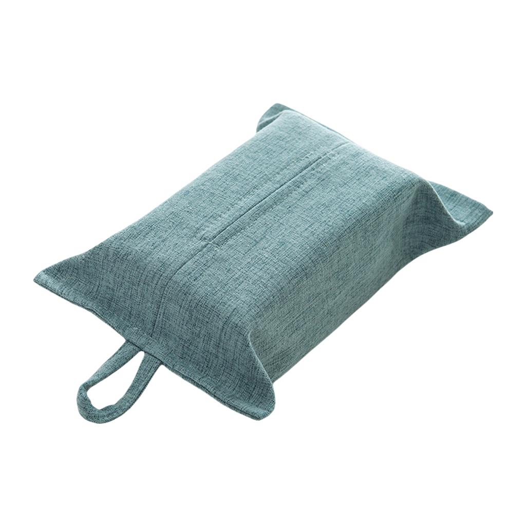 Capac elegant pentru cutie de șervețele din material textil, cu frânghie agățată, montat pe perete, suport pentru șervețele de hârtie pentru casă și birou