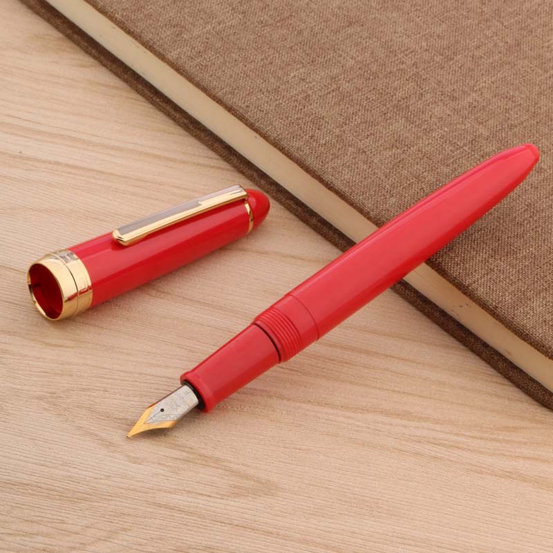 Jinhao 992 Plastic Fountain Pen Transparent Rotate Clip Classic Style M Lorelei Stationery Student Office School Supplies