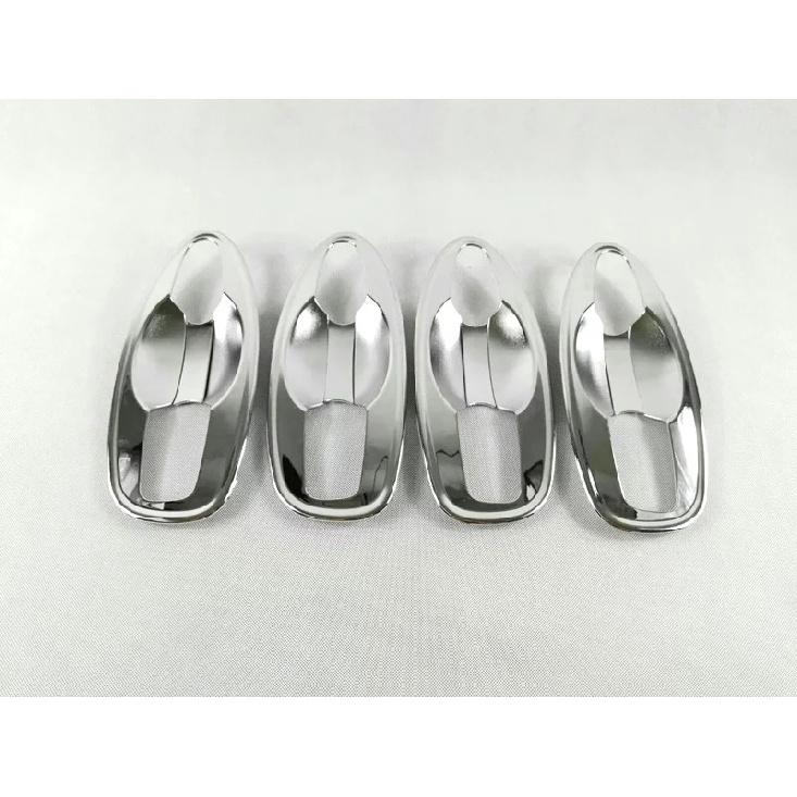 For Renault Kadjar 2016 2017 2018 Car Styling Exterior Door Handle Door Bowl Frame Cover Trim Protector Silver Chrome