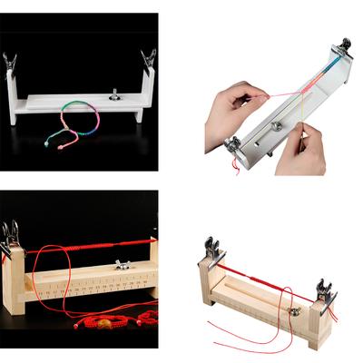 Paracord Jig Bracelet Maker Wood Jig Bracelet Maker U Shape Clear Scale 2Clamp DIY Hand Knitting Bracelet Braiding Tool