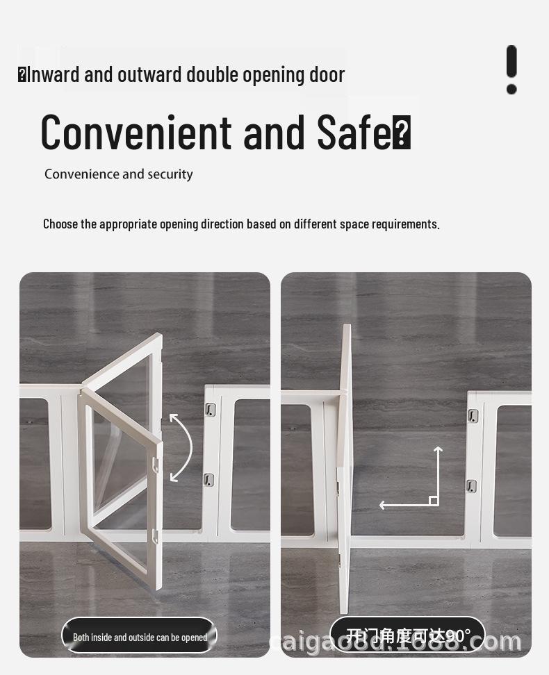 Transparent Acrylic Tall Pet Barrier for Indoor Use - Suitable for Dogs Like Teddy, Bichon, Corgi