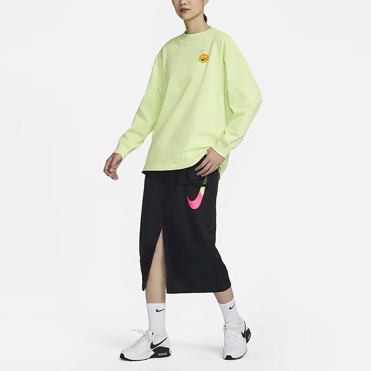Nike Casual Long Skirt Women's Black HJ1513-010