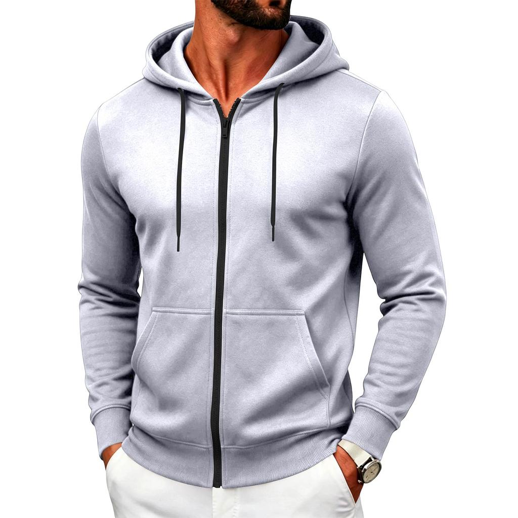 Men's Color Athletic Casual Hoodie for Spring and Fall
