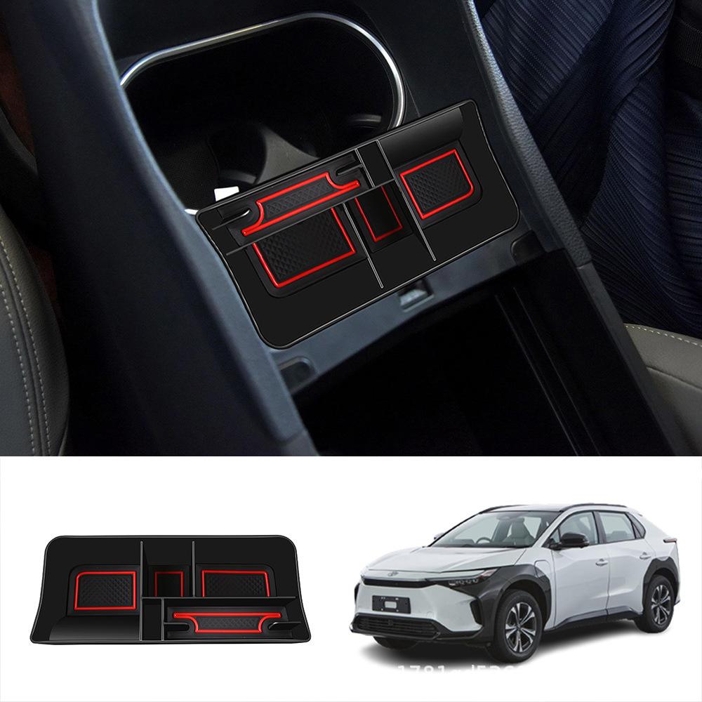 Car Armrest Storage Box For Toyota BZ4X BZ 4X   Central Console Container Trays Organizer Interior Auto Part Accessories