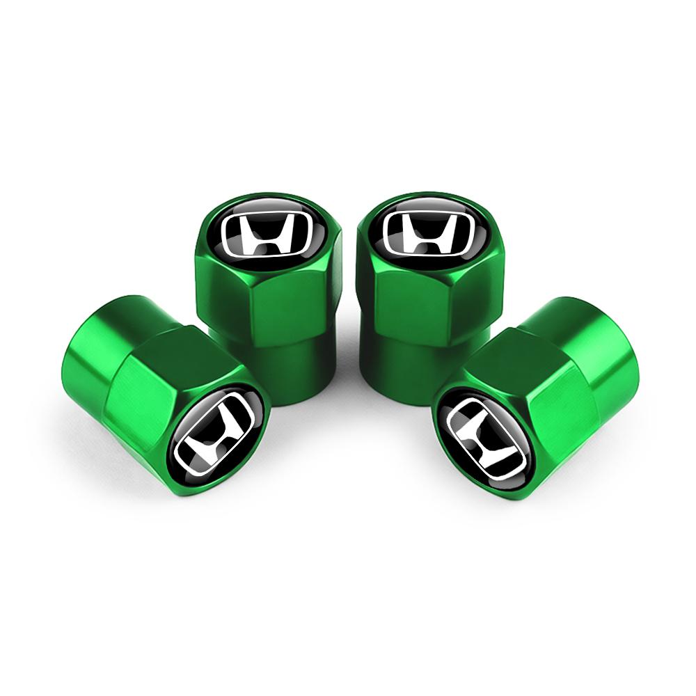 4Pcs Aluminum Alloy Car Wheel Tire Valve Caps Stem Cover For Honda Civic FIT CRV Accord Jazz HRV Prelude Insight Odyssey City