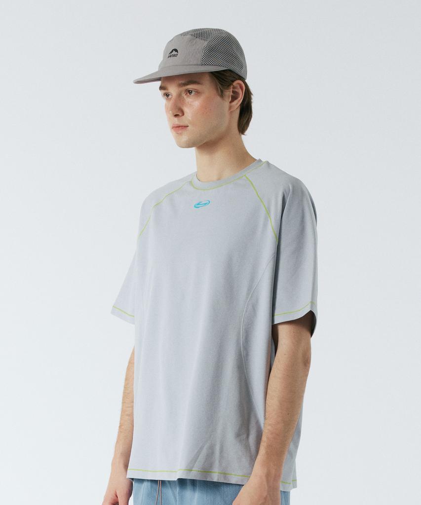 Sanlo [Unisex] Quick-Dry Lightweight Short Sleeve - Light Grey