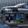 Car Universal Solar Tire Pressure Monitoring System USB Rechargeable High Accuracy TPMS