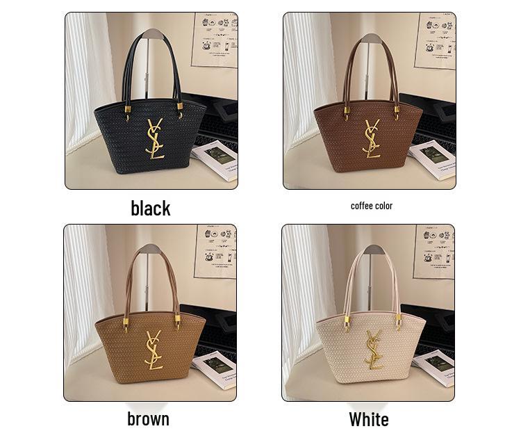 Luxusní tkaná taška: Dámská velkokapacitní crossbody a ramenní taška 2025