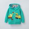 Autumn/Winter Boys' Embroidered Zipper Hoodie Jacket – European & American Style