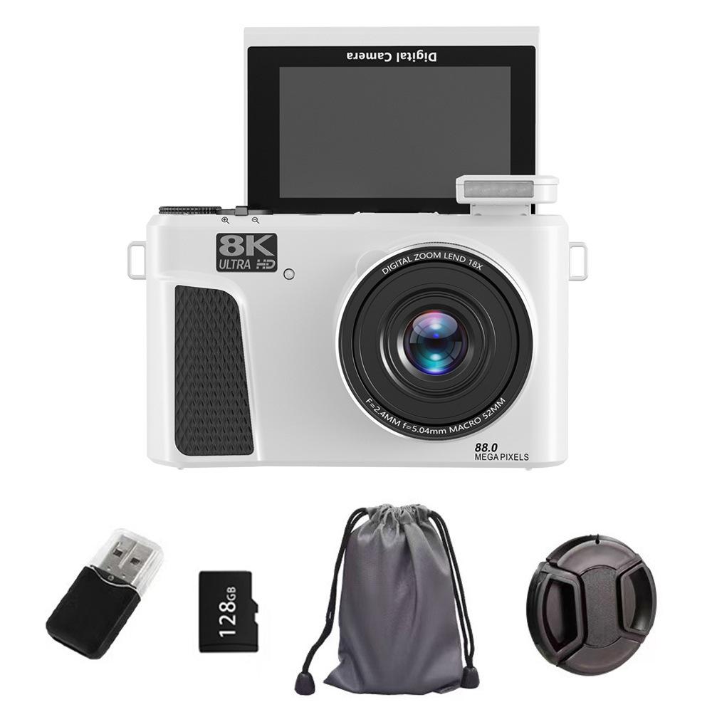 WD300 8K Mirrorless Digital Camera with High Pixels, Flip Screen & WiFi for Mobile Uploads - Perfect for Students and Party Scenes
