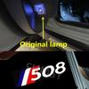 2Pcs LED Car Door Welcome Lights For Peugeot 508 2010 2011 2012 2013 2014 2015-2018 Projector Ghost 1M2 Atmosphere Lamps Accessories