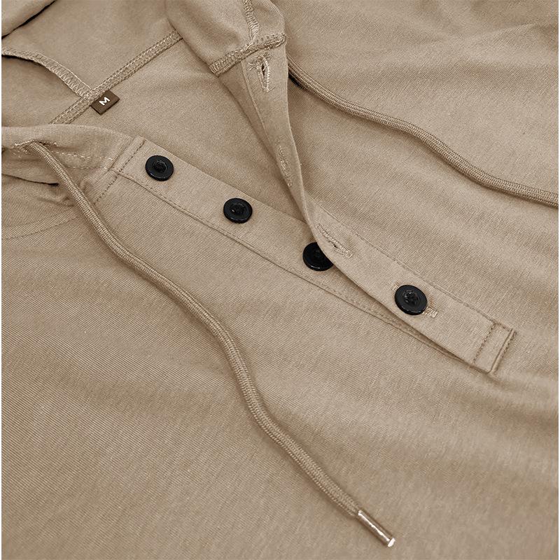 Sportbekleidung für Herren: Kurzarm-T-Shirt, Hoodie und American Henley Top