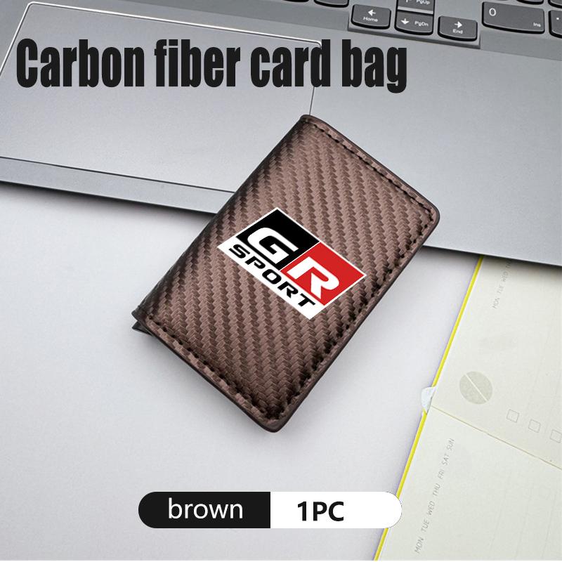 

Car Anti Theft Brush Anti Magnetic Card Bag Men s Wallet Bags For Toyota Crown GR Sport Corolla YARIS Auris C-HR Hilux Vios