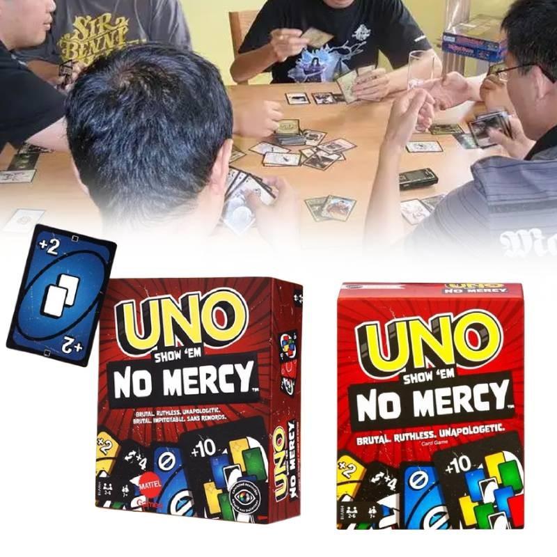 Uno Em Show No Mercy Poker Card Board Game Family Party Prop Educational Toy