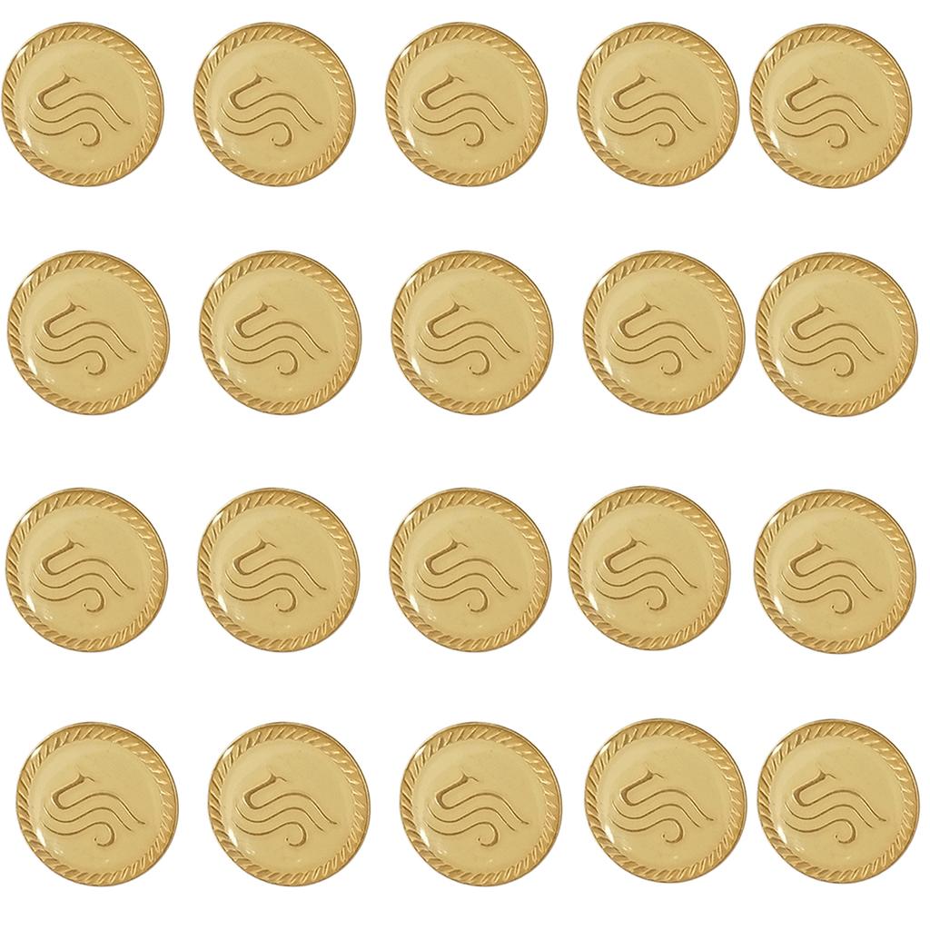 Airport Uniform Buttons Rustproof Metal Buttons Fasteners Airline Crew Buttons for Airline and Ground Crew