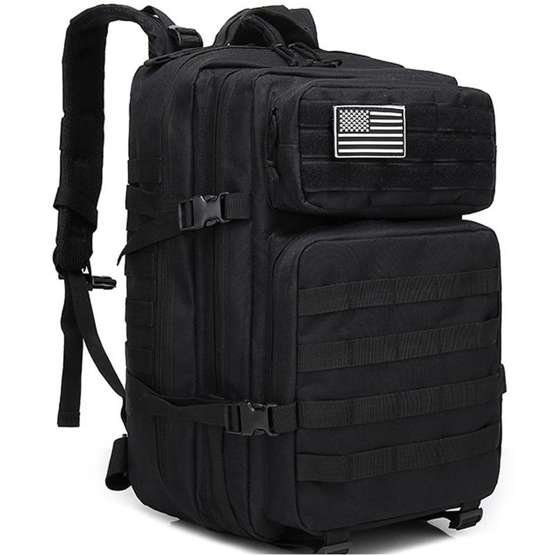 45 л Тактический Рюкзак Наружный Дорожный Сумка Фитнес MOLLE Рюкзак Школьный Рюкзак GYM EDC Туристический Рюкзак Держатель для Бутылки