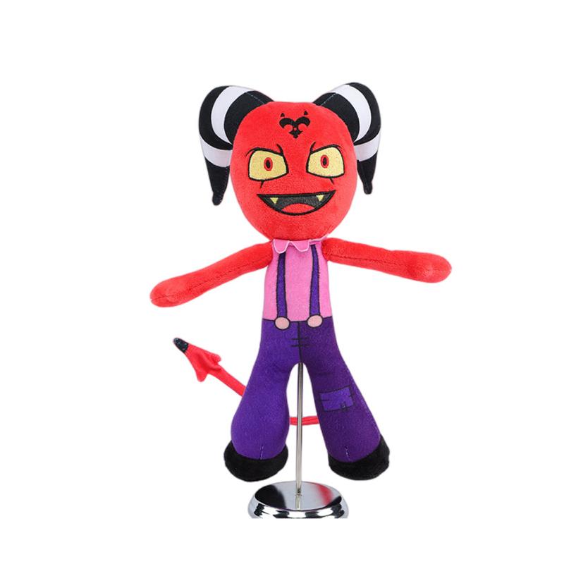 

Плюшевая игрушка-кукла Helluva Boss, 30 см, мягкая анимация, Helluva Boss S2, Столы, плюшевые игрушки, подарки для фанатов Red 90g