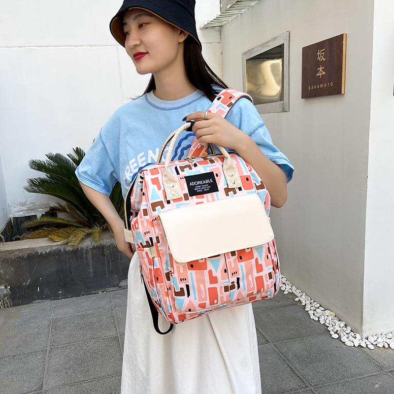 1pc Stroller Hanging bagThermal Insulation Dry Wet Separation Backpack Multi-functional Waterproof Mother and Baby Storage Bag