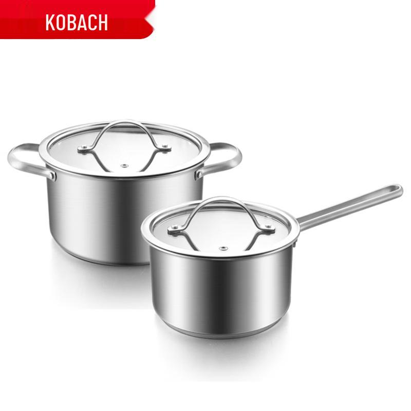 Kangbahe 304 Stainless Steel 2-Piece Cookware Set