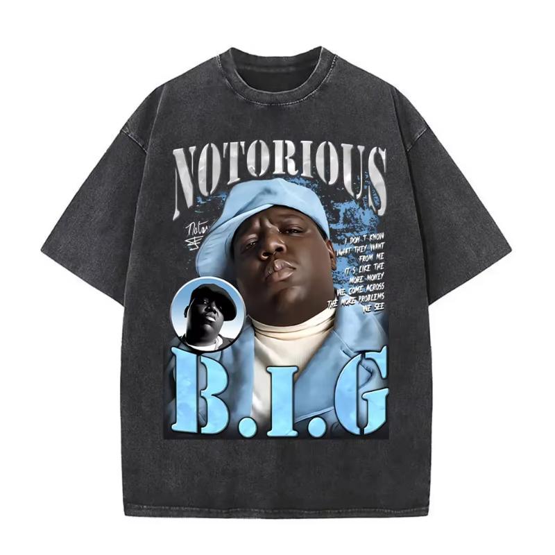 The Notorious Big Je To Všechno Byl Sen Grafické Vintage Vybledlé Tričko Hip Hop Rapper Biggie Smalls Trička Unisex Nadměrné Tričko