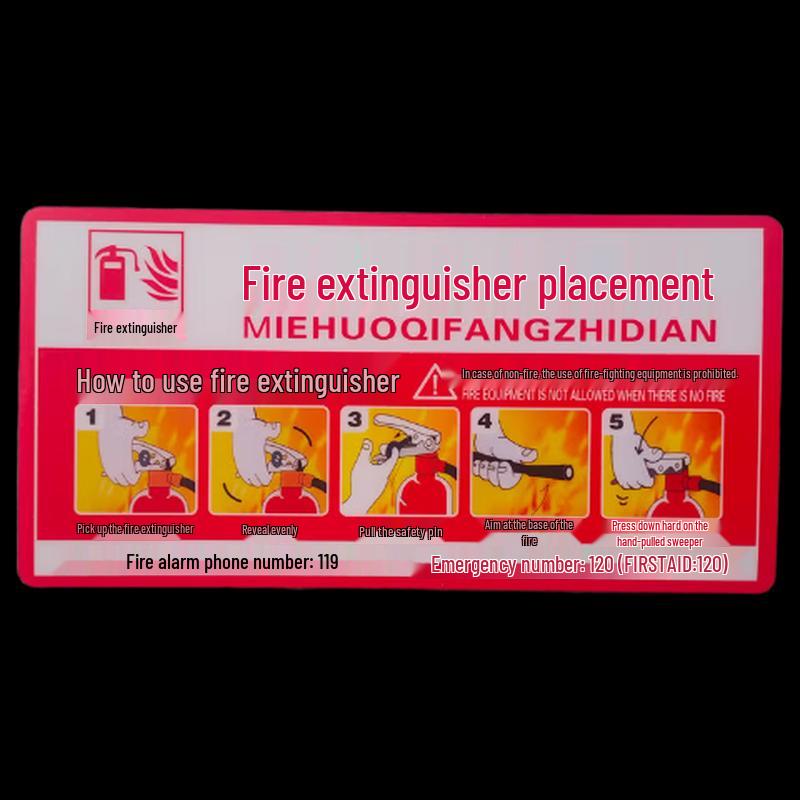 Brangdy Fire Extinguisher & Hydrant Safety Sign