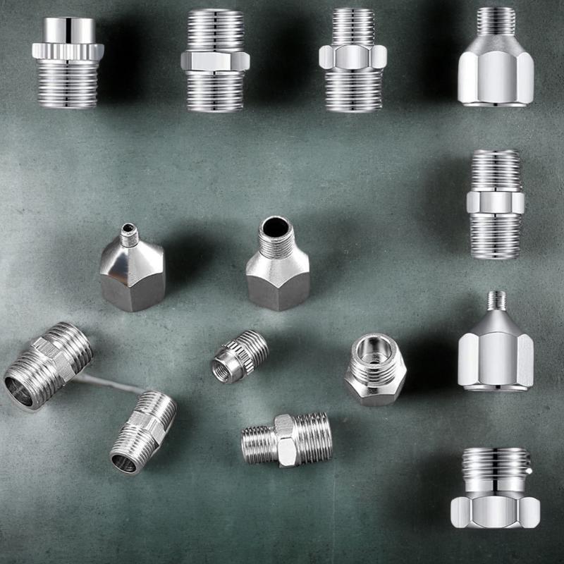 1Pc Airbrush Adaptor Fitting Accessories Replacement Part Coupling Connector Tool For Compressor And Air Brush Hose