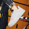 Modne męskie trampki codzienne buty sportowe męskie lekkie siateczkowe oddychające buty męskie płaskie białe antypoślizgowe buty sportowe Zapatillas Hombre