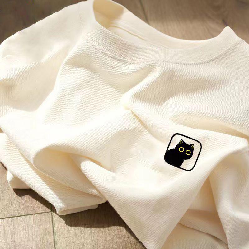 

Мужская и унисекс футболка с коротким рукавом и круглым вырезом из хлопка - Модная, Свободного кроя, Спортивная одежда, Белая L (125-145 lbs)