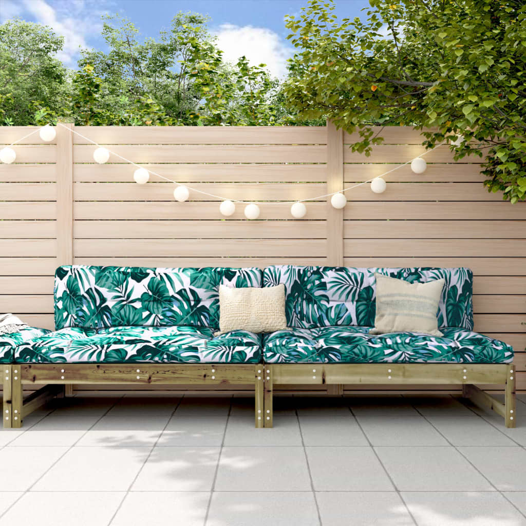 Garden Center Sofas 2 pcs 120 x 80 cm pressure treated pine wood