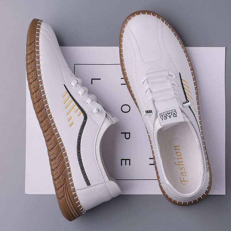 Handmade Casual Sneakers Men Leisure Walk Leather Trainers Outdoor Versatile Walking Shoes New Arrival Male Casual Shoes Loafers