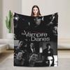 Vampire Diaries Damon Salvatore Blankets Velvet Spring/Autumn  Portable Warm Throw Blankets for Sofa Bedroom Bedspread