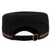 1Pcs Spring Summer Adjustable Men Military Cadet Cap Cotton Star Embroidery Flat Top Hat Sun Protection Hats For Outdoor Travel