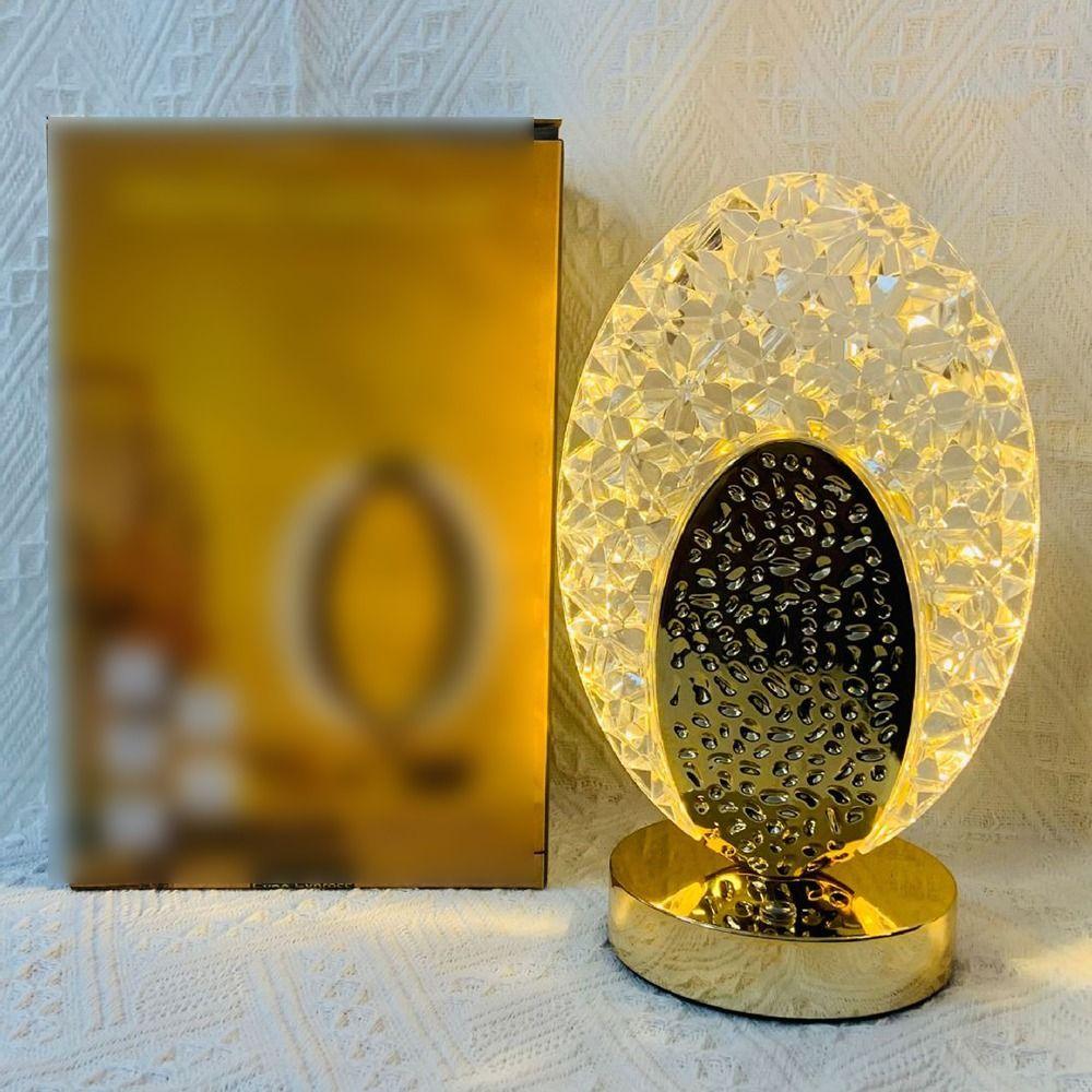 Cordless Crystal Night Light Dimmable Touch Control Star Bedside Lamp 3 Light Colors High Quality Decorative Lighting