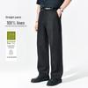 Men's French Manor 100% Linen Straight-Leg Trousers