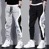 Spring Autumn Male Loose Fitting Leggings Men's Sports Pants Patchwork Running Training Casual Pants Fashion Outfit Trousers
