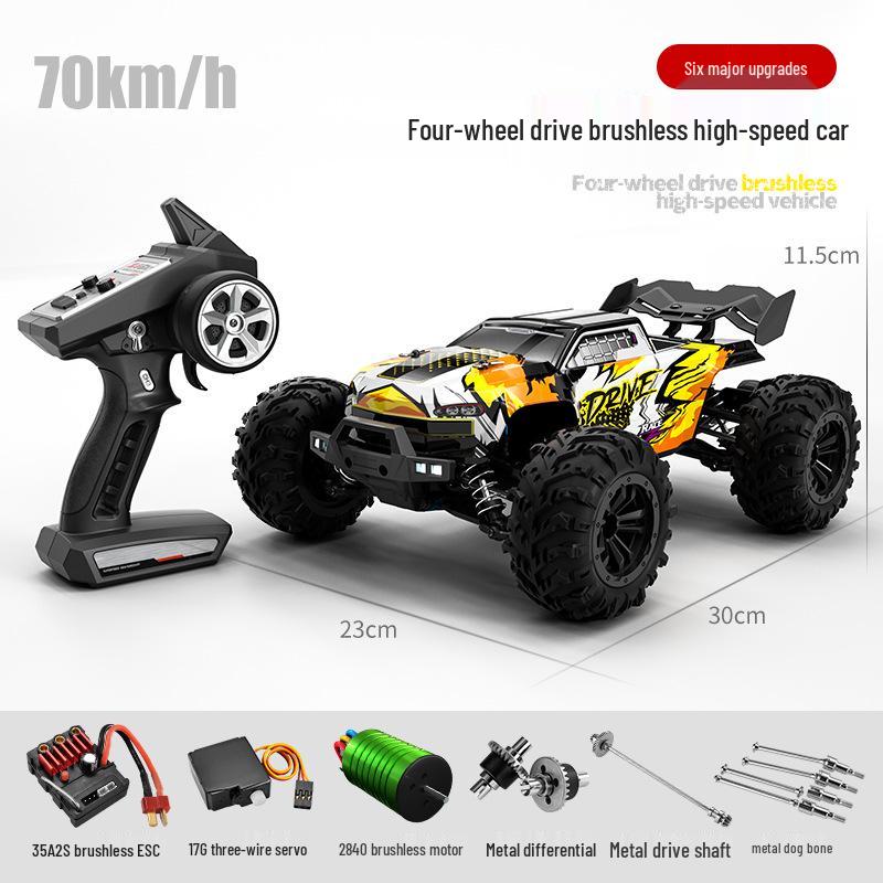 

High-Speed 70km/h Brushless RC Car with 4WD and Metal Differential for Off-Roading