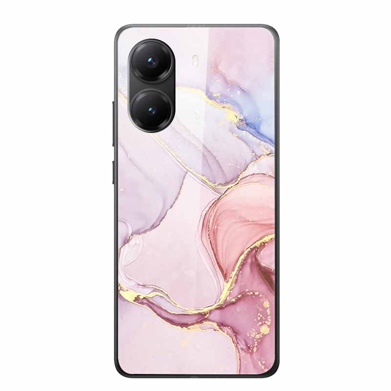 For Poco X7 Pro Glass Case Luxury Phone Back Capa Case for PocoX7pro X 7 Pro Hard Tempered Shield Animals Cartoon Lovely Cover