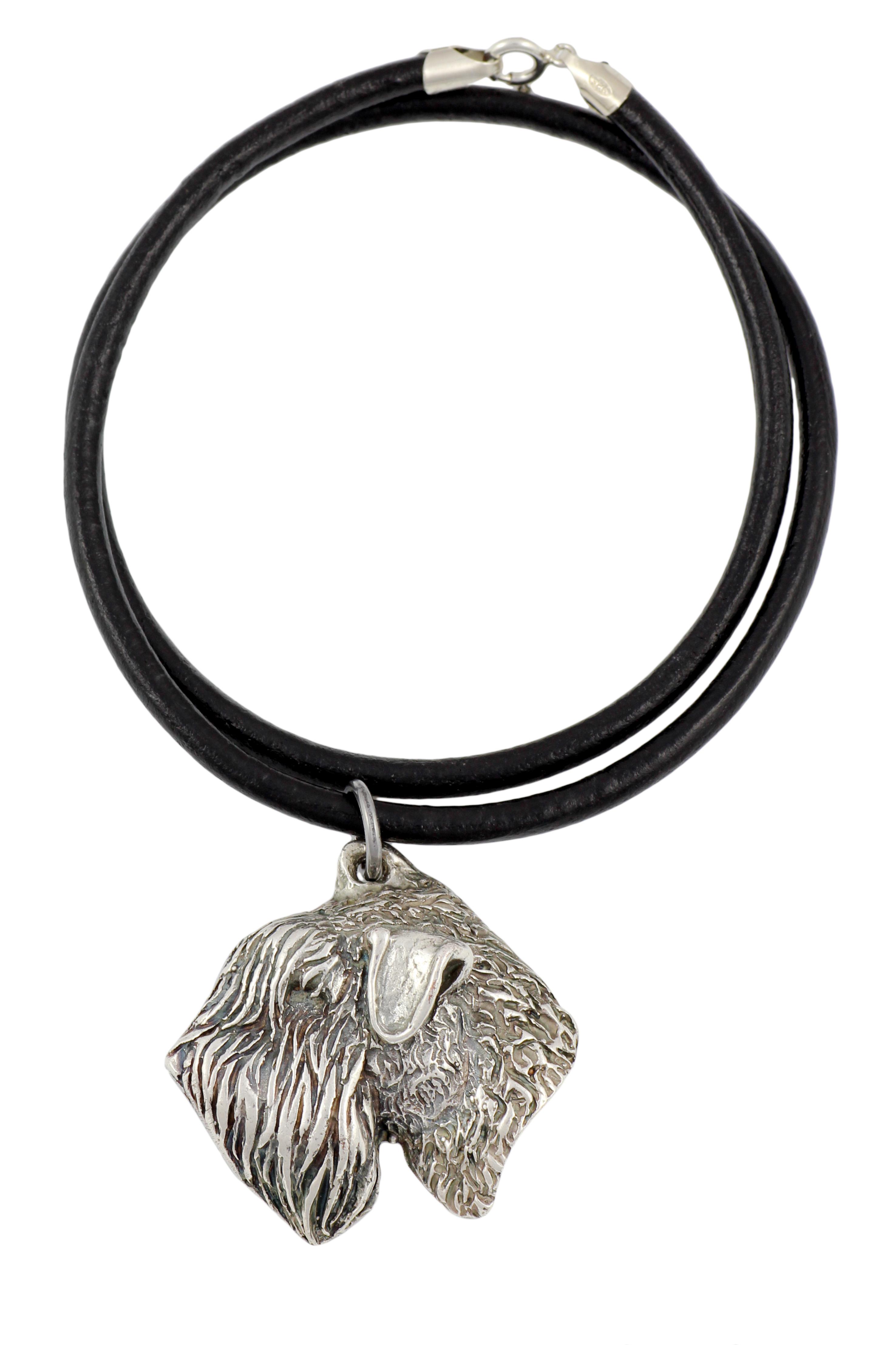 

Irish Soft Coated Wheaten Terrier - Necklace with dog, silver-plated pendant for dog fan, unique jewelry by Art-Dog brand срібний