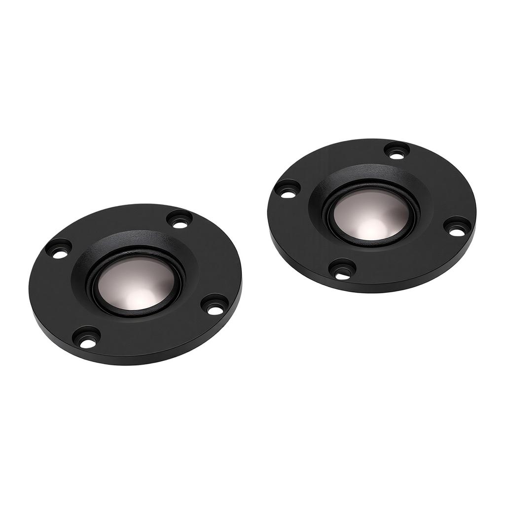 2 Pcs 2 Inch Tweeter Speakers 20W 52mm Ti Diaphragm Dome Tweeter for Car Home Sound System Black