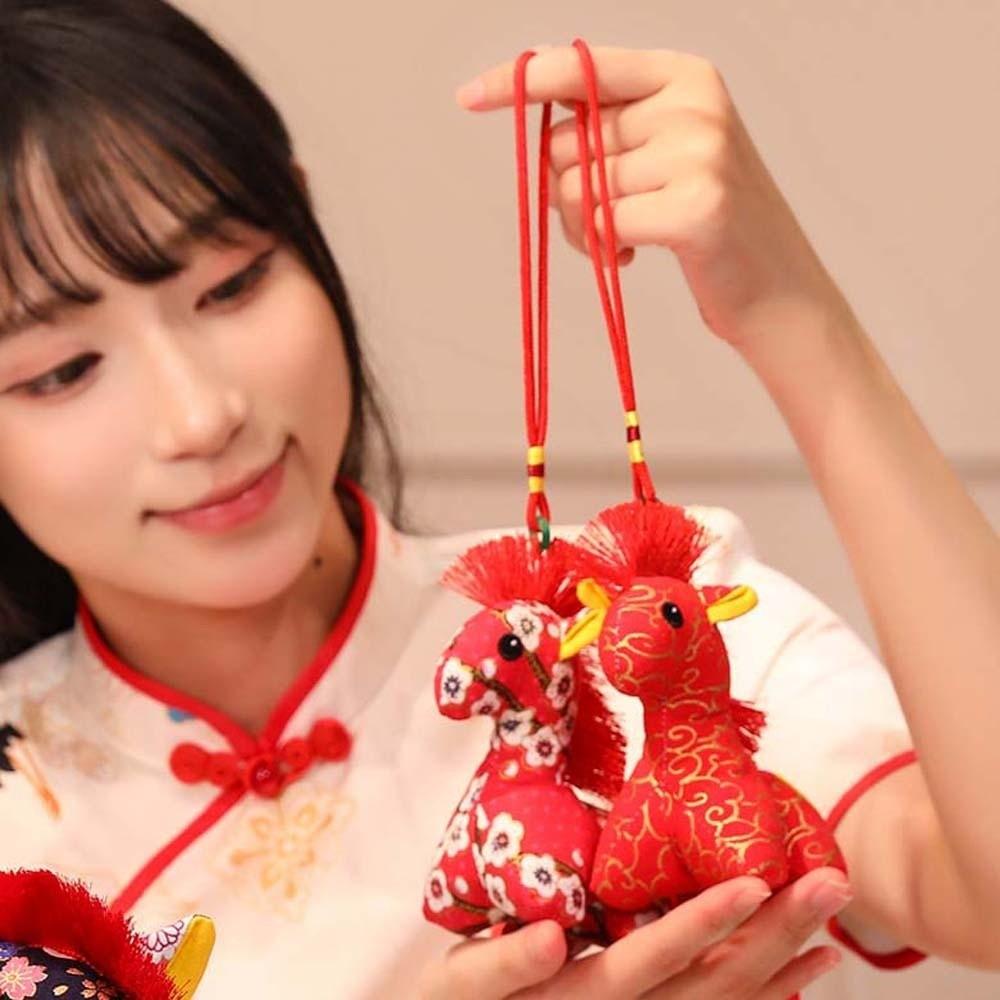Polyester Chinese Zodiac Horse Doll Cute Lucky Horse Doll Pendant Children